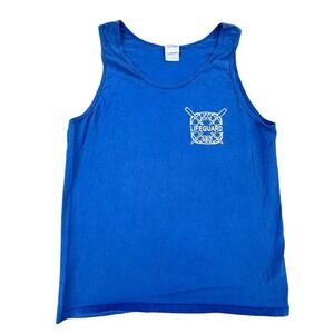 JCC Lifeguard Albuquerque Tank Top Gildan‎ Ultra Cotton Blue Mens Size M